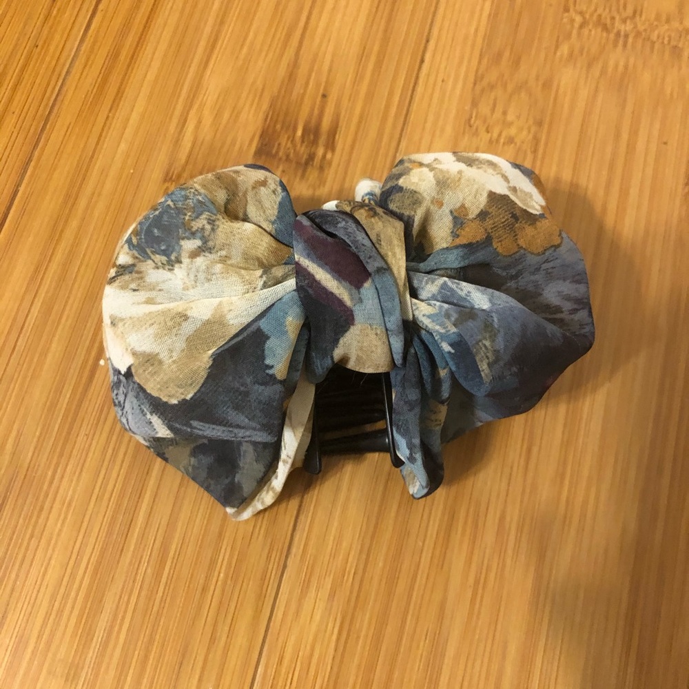 Floral Hair Bow Clip